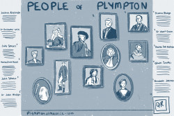 Second rough for People of Plympton Board